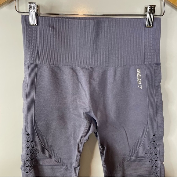 Gymshark Seamless Cropped Leggings with Cut Out Design - Picture 3 of 4